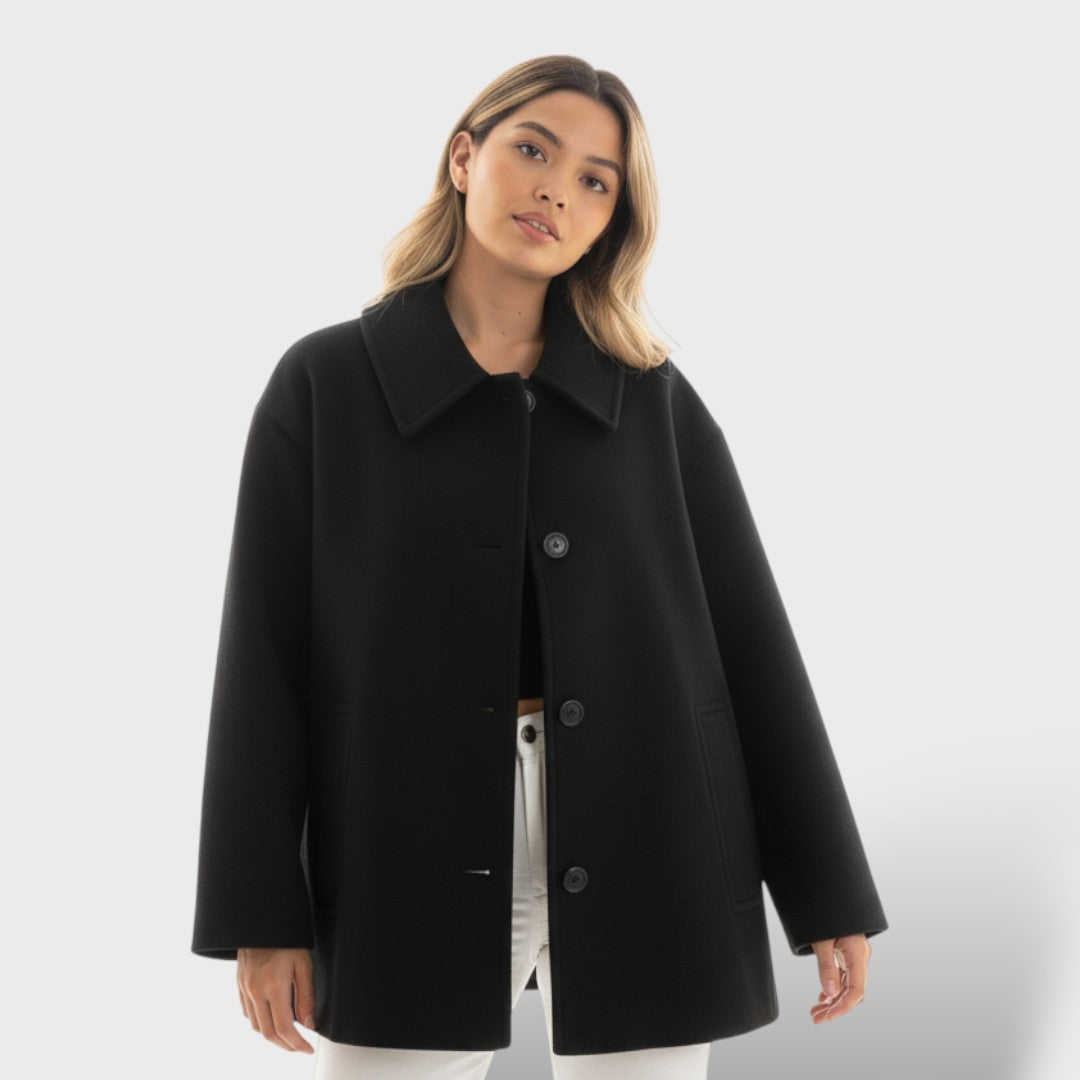 Chaqueta Oversize de Otoño con Bolsillos