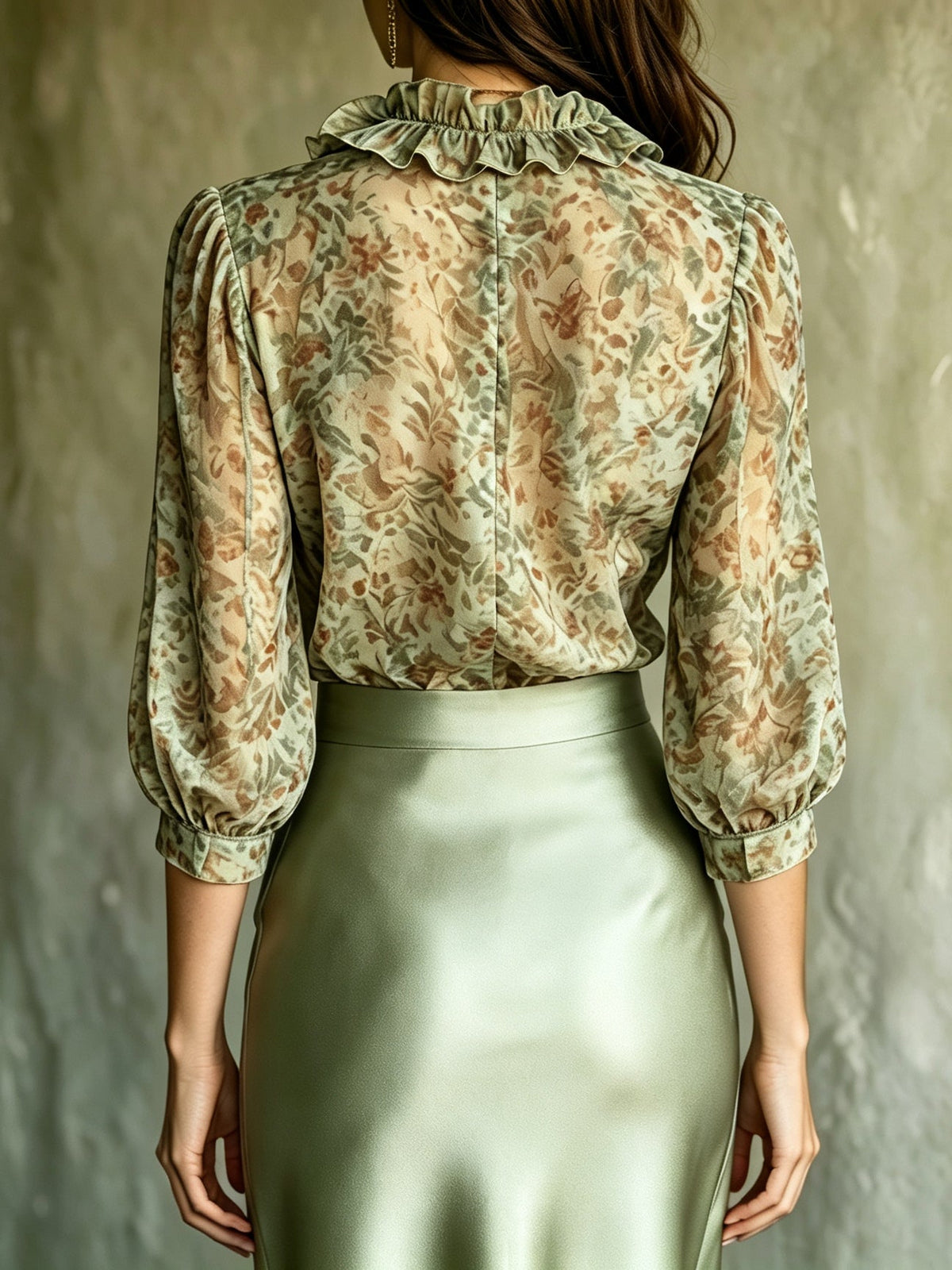 ANTONELLA | Blusa Elegante con Volantes Florales