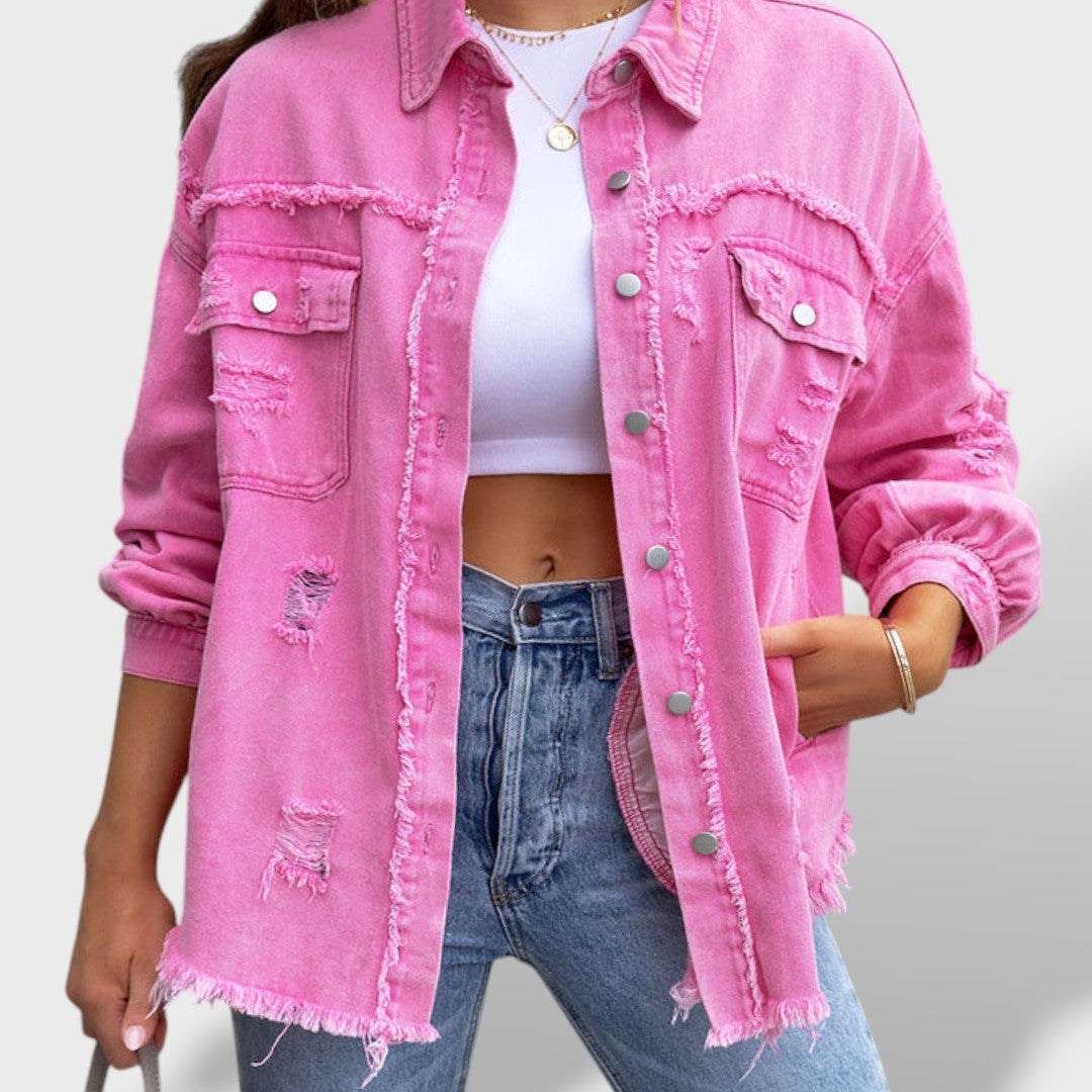 Thea Chaqueta Vaquera Desgastada