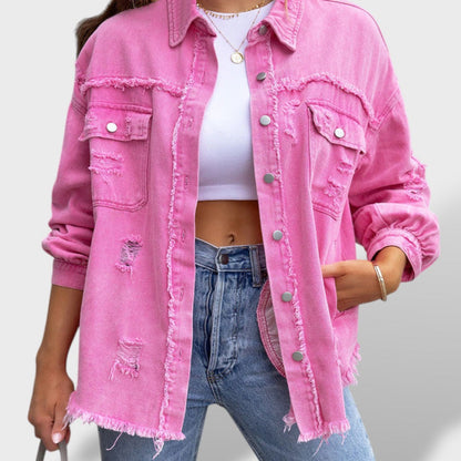 Thea Chaqueta Vaquera Desgastada