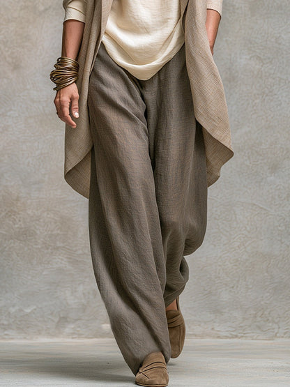 COSTANZA | Conjunto de Tres Piezas Beige y Gris