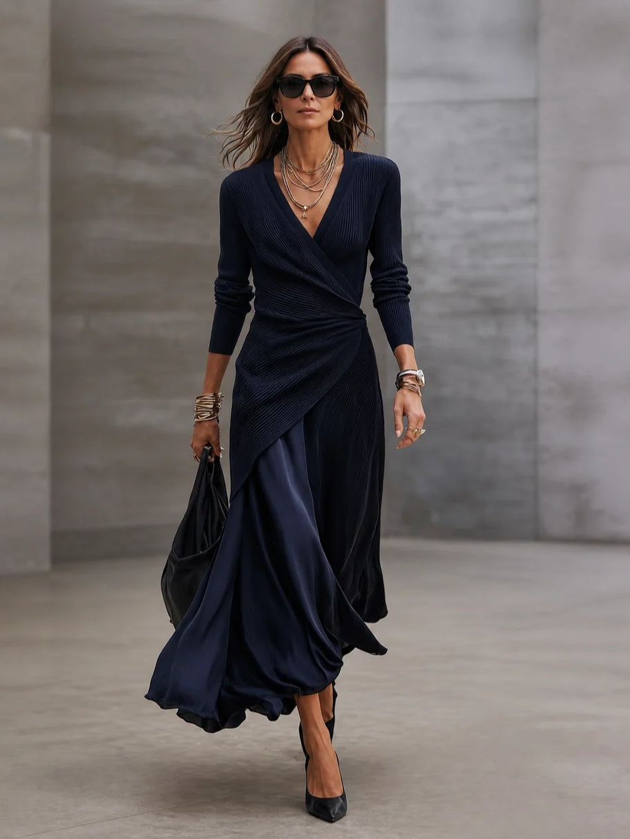 LOREDANA | Vestido Maxi Asimétrico