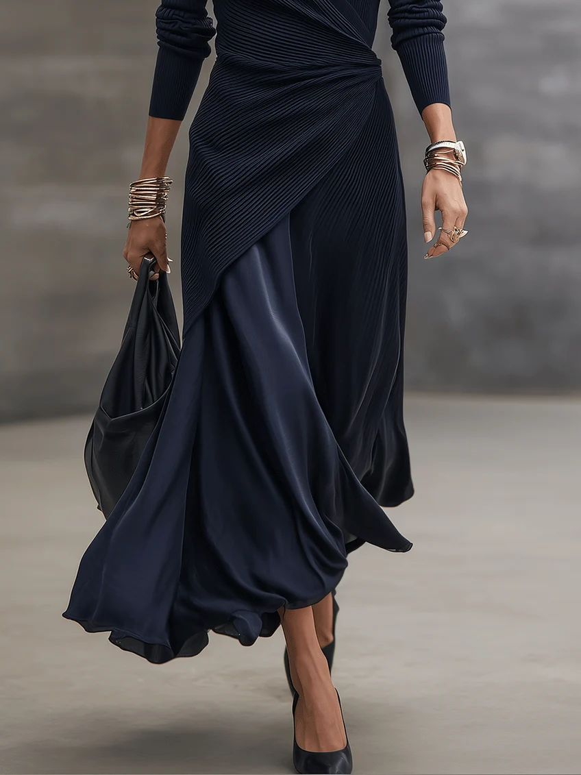 LOREDANA | Vestido Maxi Asimétrico