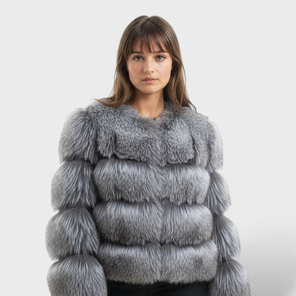 Chaqueta de Piel Sintética de Lujo para Mujeres