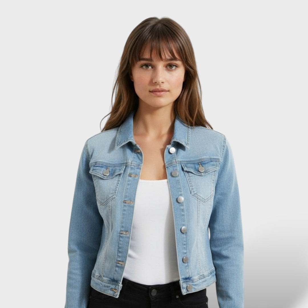 Chaqueta Vaquera Mujer Slim Fit con Botones
