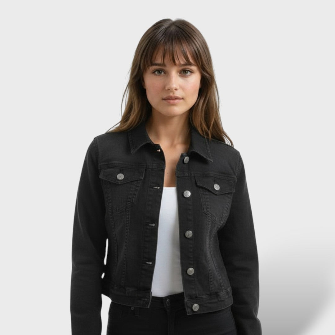 Chaqueta Vaquera Mujer Slim Fit con Botones
