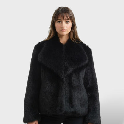 Chaqueta de Pelo Sintético de Lujo para Mujer