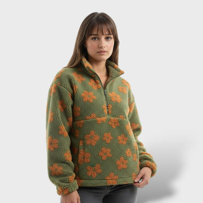 Suéter Polar Bohemio de Sherpa para Mujer