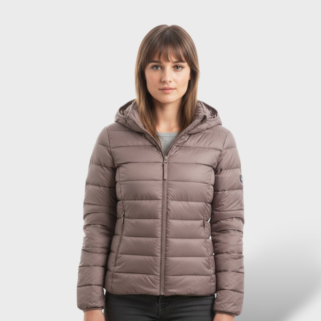 Chaqueta Acolchada Ligera de Plumas Mujer
