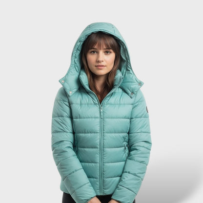 Chaqueta Acolchada Ligera de Plumas Mujer