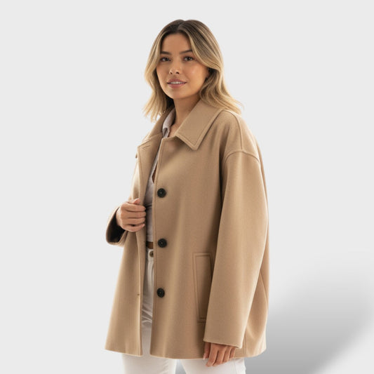 Chaqueta Oversize de Otoño  con Bolsillos