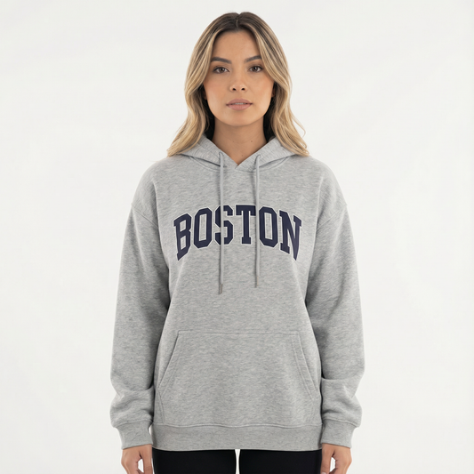 Sudadera Oversize Estampada Mujer