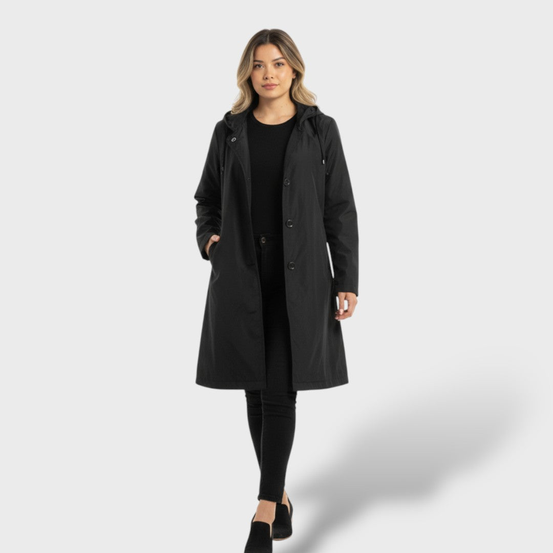 Chaqueta impermeable oversize mujer