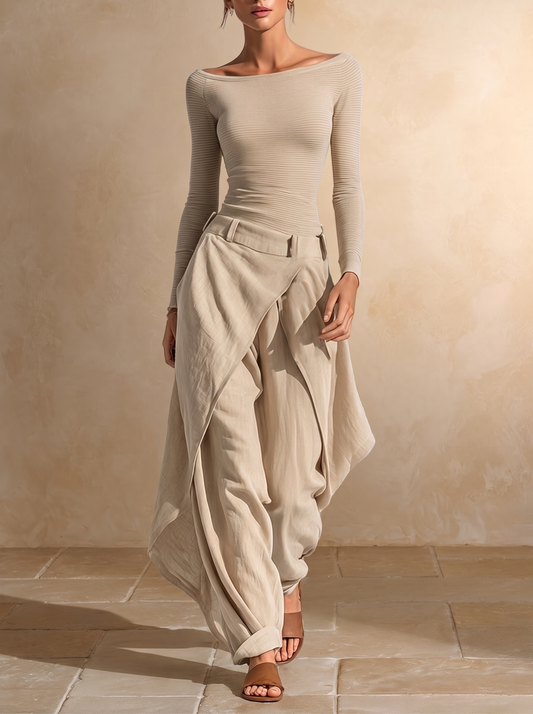GIULIANA | Conjunto de Top Beige