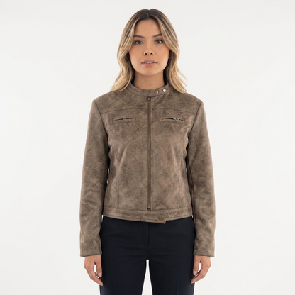 Chaqueta Biker Ante Mujer