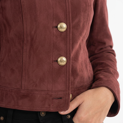 Chaqueta Ante Corta Retro