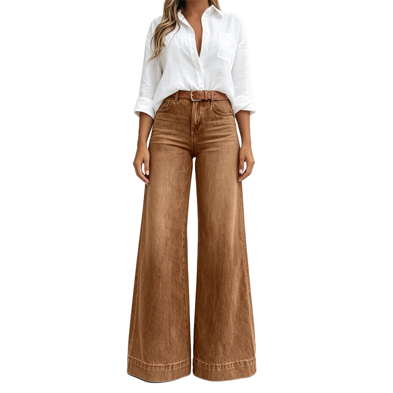 Lucia | Jeans de Pierna Larga con Efecto Estilizador