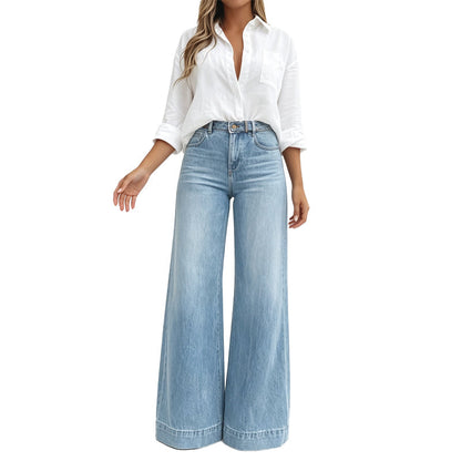 Lucia | Jeans de Pierna Larga con Efecto Estilizador
