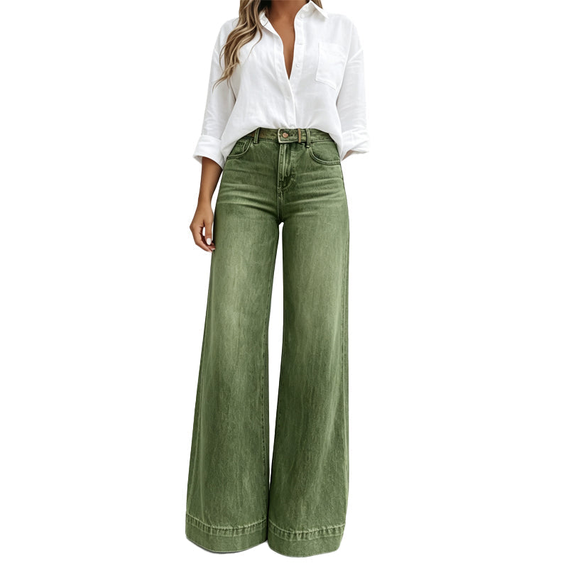 Lucia | Jeans de Pierna Larga con Efecto Estilizador